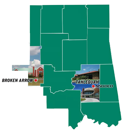 Map of NE Oklahoma