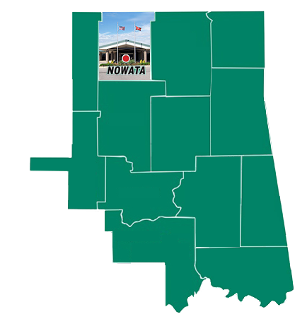 Nowata County map